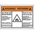 Accuform BILINGUAL ANSI WARNING ARC FLASH FBLSPS370 FBLSPS370